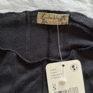 Free people black mock neck long sleeve
